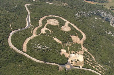Vue aérienne du site du Razal